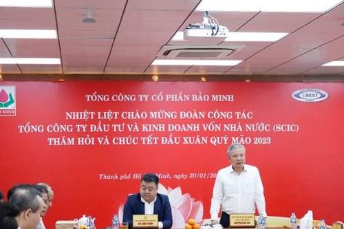 SCIC thăm hỏi và làm việc với Tổng Công ty Cổ phần Bảo Minh nhân dịp đầu Xuân Quý Mão 2023