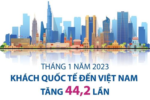 Việt Nam đón trên 871.000 lượt khách quốc tế trong tháng 1/2023