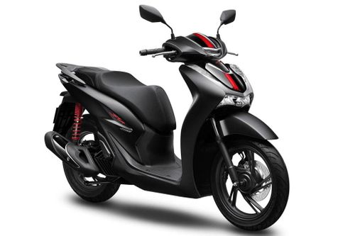 Cận cảnh Honda SH 160i 2023 màu đen nhám, giá 100,99 triệu đồng