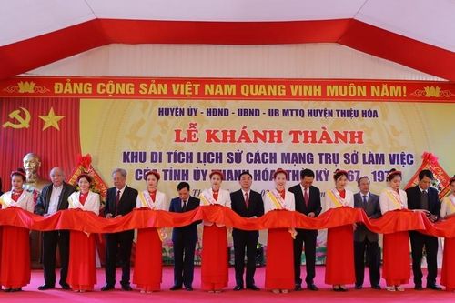 Khánh thành Khu di tích Trụ sở Tỉnh ủy Thanh Hóa trong thời chiến