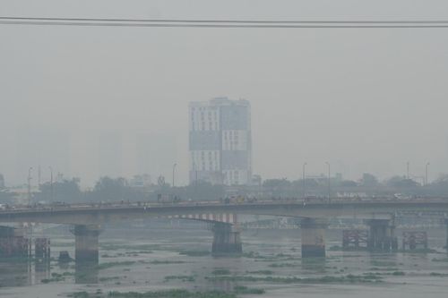 TP.HCM mờ mịt trong lớp sương mù từ sáng tới trưa
