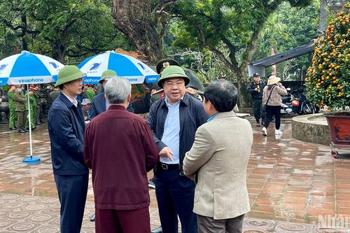 Sẵn sàng các phương án bảo đảm an ninh tại lễ khai ấn Đền Trần