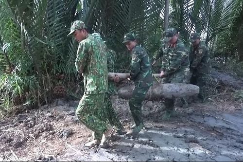 Cà Mau: Phát hiện quả bom nặng 250kg