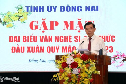 Lãnh đạo tỉnh gặp mặt đại biểu văn nghệ sĩ, trí thức