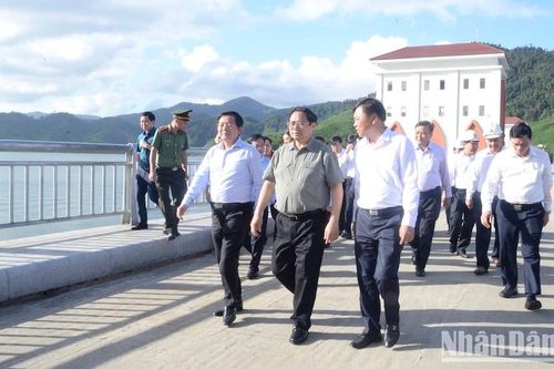 Thủ tướng Phạm Minh Chính dự Lễ khánh thành công trình Hồ chứa nước Đồng Mít