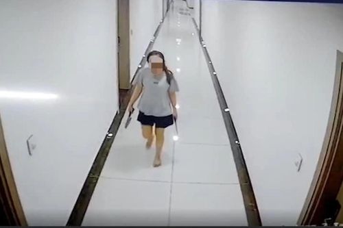 Người phụ nữ cầm dao đi dọc hành lang chung cư: Hàng xóm sợ hãi mang con đi gửi
