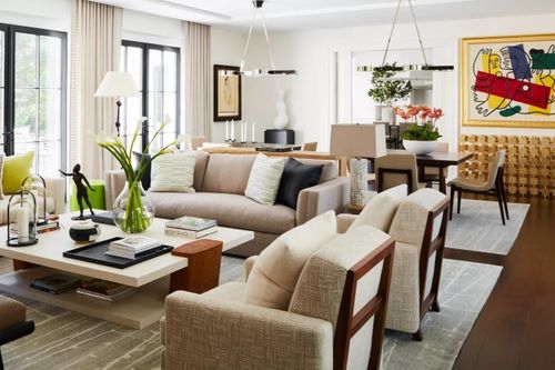 Không cần dùng tường để ngăn cách không gian