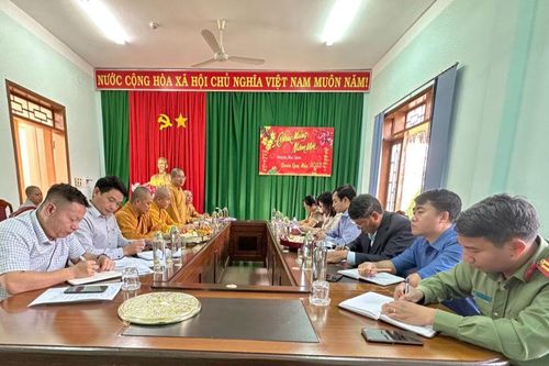 Đắk Nông: Ban Trị sự thăm và làm việc với lãnh đạo các cơ quan huyện Tuy Đức