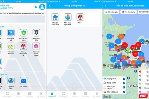Đà Nẵng đưa bản đồ mưa và ngập nước lên app Danang Smart City, hỗ trợ người dân khi có thiên tai