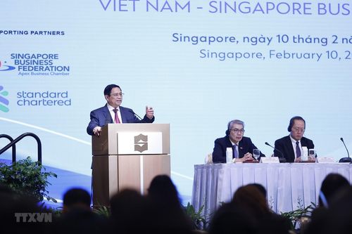 Thủ tướng Phạm Minh Chính dự Diễn đàn Doanh nghiệp Việt Nam-Singapore