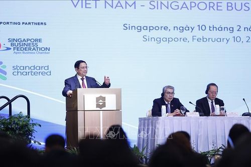 Thủ tướng Phạm Minh Chính dự Diễn đàn doanh nghiệp Việt Nam - Singapore
