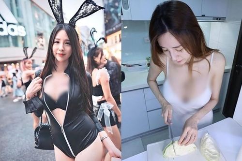 Đỏ mặt hot girl xinh đẹp 'mặc như không' đi du xuân
