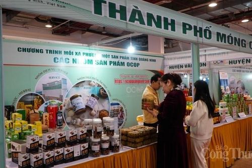 Đa đạng sản phẩm OCOP tại gian hàng trưng bày các sản phẩm Vùng đồng bằng sông Hồng