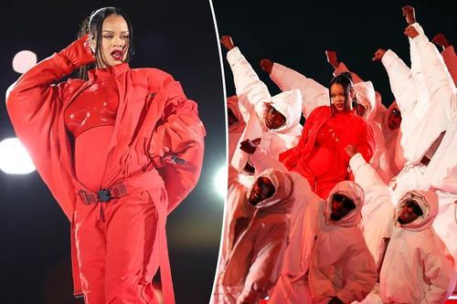 Rihanna có bầu bé thứ 2 vẫn diễn cực cháy trên sân khấu Super Bowl Half Time Show 2023