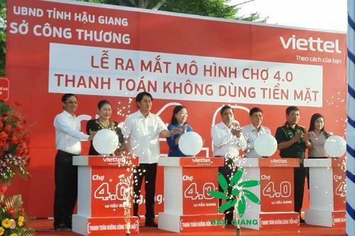 Triển khai 7 chợ 4.0, ứng dụng thanh toán không dùng tiền mặt tại Hậu Giang