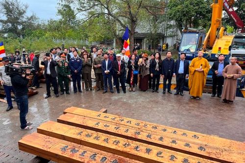 Hải Phòng: An vị long cốt tiền đường ngôi đại hùng bảo điện tổ đình Thắng Phúc