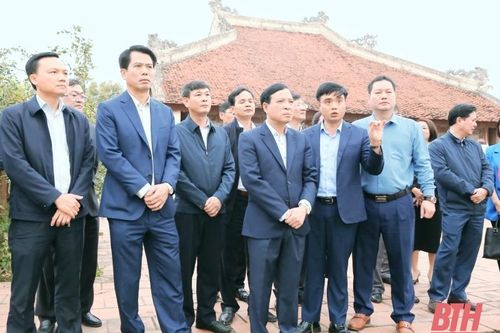Phó Bí thư Thường trực Tỉnh ủy Lại Thế Nguyên kiểm tra tình hình triển khai thực hiện các dự án văn hóa lịch sử trọng điểm của tỉnh