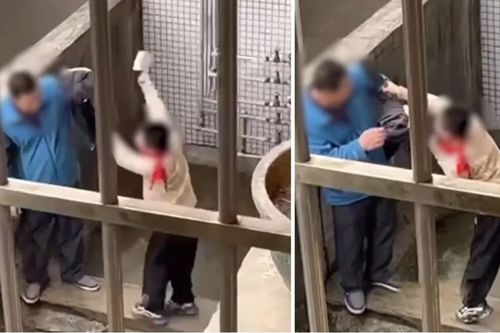 Dân Trung Quốc choáng váng với video học sinh tiểu học cầm dao dọa bố