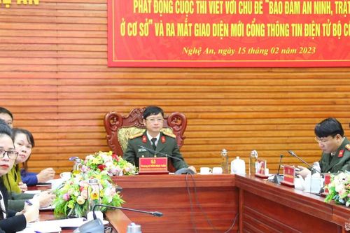 Bộ Công an phát động cuộc thi viết với chủ đề 'Bảo đảm an ninh, trật tự ở cơ sở'