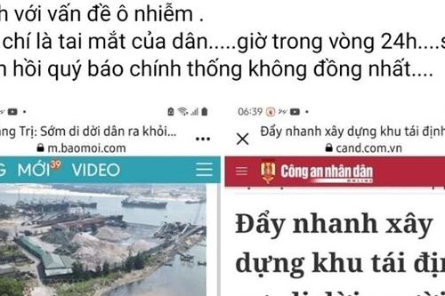 Cần xử lý đối tượng xuyên tạc việc phản ánh ô nhiễm tại cảng Hợp Thịnh