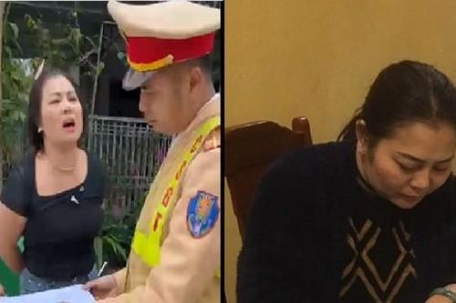 Công an Thanh Hóa thông tin vụ người phụ nữ chửi bới, cản trở, đụng chạm thân thể vào CSGT