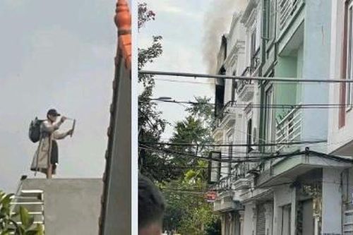 TP. Hải Phòng: Bắt đối tượng nghi ngáo đá trên nóc nhà đang cháy