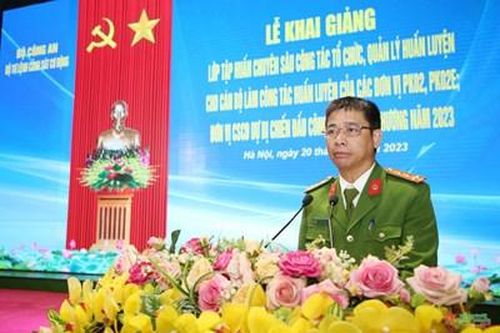 Bộ tư lệnh Cảnh sát cơ động: Khai giảng lớp tập huấn chuyên sâu công tác tổ chức, quản lý huấn luyện