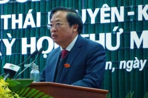 Kỷ luật khiển trách nguyên Phó Chủ tịch Thường trực HĐND tỉnh Thái Nguyên