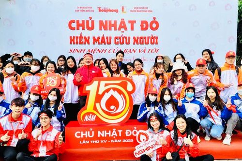 Chủ nhật Đỏ 2023 vượt mốc chỉ tiêu sàn 45.000 đơn vị máu