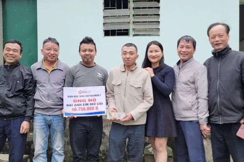 Mang niềm vui của bạn đọc tới hai anh em mồ côi tàn tật ở Hà Tĩnh