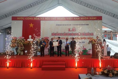 Lễ hội Di sản văn hóa phi vật thể quốc gia ' Chùa Bà - Cảng thị Nước Mặn'