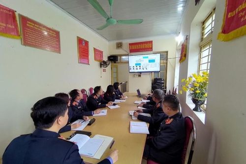 VKSND TP Sầm Sơn thực hiện báo cáo án bằng 'Sơ đồ tư duy'