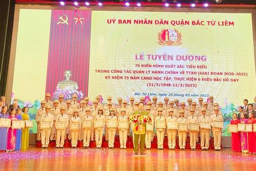 Tuyên dương 75 điển hình xuất sắc trong quản lý hành chính trật tự xã hội