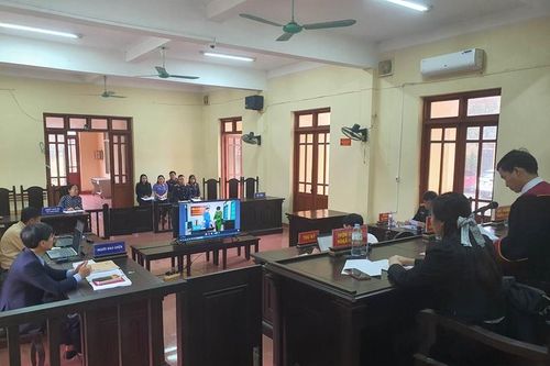 VKSND huyện Can Lộc phối hợp tổ chức 2 phiên tòa xét xử trực tuyến