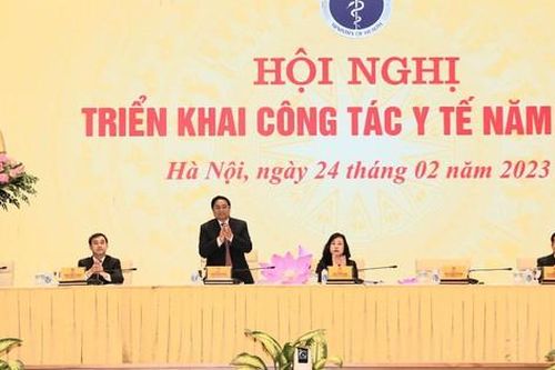 Hội nghị triển khai công tác y tế năm 2023 kết nối trực tuyến 63 điểm cầu