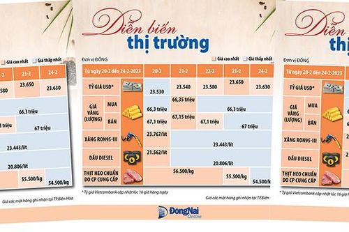 Diễn biến thị trường từ 20 đến 24-2-2023