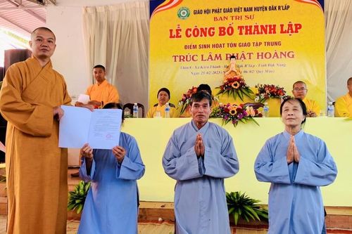 Đắk Nông: Chính thức ra mắt điểm sinh hoạt tôn giáo Trúc Lâm Phật Hoàng
