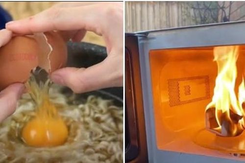 Làm theo hướng dẫn nấu mì ăn liền với kem trứng trên mạng, cô gái suýt làm cháy nhà