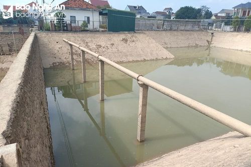 Yên Thành sẽ đầu tư mở rộng diện tích hồ chứa nước thô