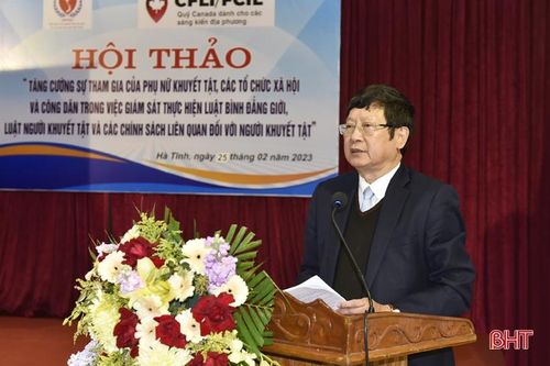 300 người khuyết tật Hà Tĩnh được tiếp cận Luật Bình đẳng giới và Luật Người khuyết tật