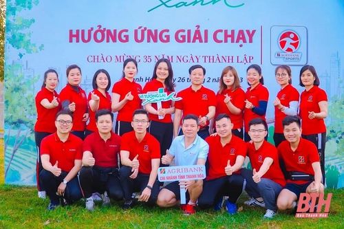 Các chi nhánh Agribank tại Thanh Hóa phát động Giải chạy 'Vì tương lai xanh'