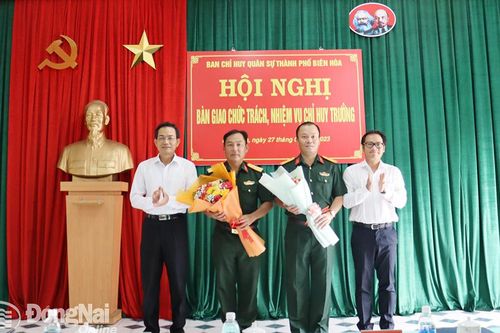Thượng tá Đặng Đức Tuế giữ chức vụ Chỉ huy trưởng Ban Chỉ huy quân sự TP.Biên Hòa