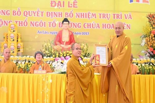 Hải Phòng: Trao quyết định bổ nhiệm trụ trì và động thổ xây dựng Tổ đường chùa Hoa Liên