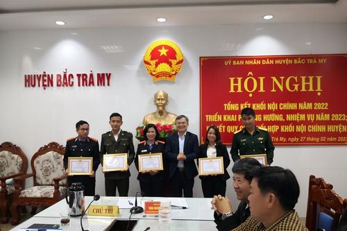 Khối Nội chính huyện Bắc Trà My triển khai công tác năm 2023