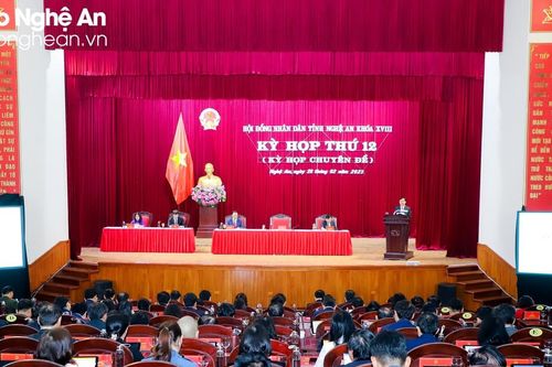 Sáng nay (28/2), HĐND tỉnh Nghệ An khóa XVIII, nhiệm kỳ 2021 - 2026 khai mạc Kỳ họp thứ 12