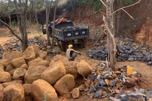 Gia Lai: Kiểm tra xử lý vụ khai thác đá trái phép tại huyện Chư Prông