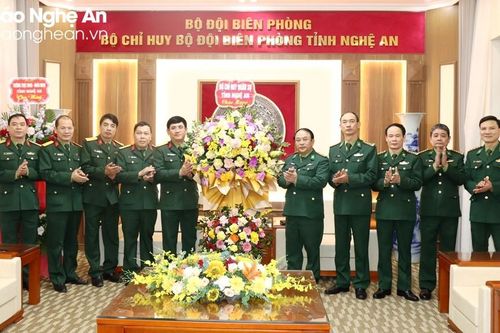 Bộ Chỉ huy quân sự tỉnh chúc mừng Bộ Chỉ huy Bộ đội biên phòng tỉnh nhân ngày truyền thống 3/3