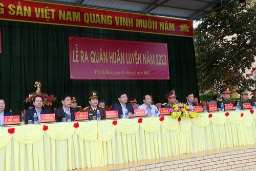 Lực lượng vũ trang Thanh Hóa ra quân huấn luyện năm 2023