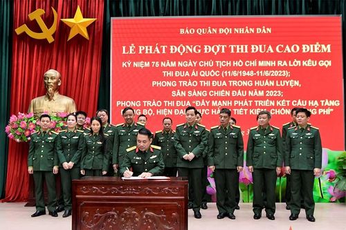Báo Quân đội nhân dân phát động đợt thi đua cao điểm thực hiện nhiệm vụ 6 tháng đầu năm 2023