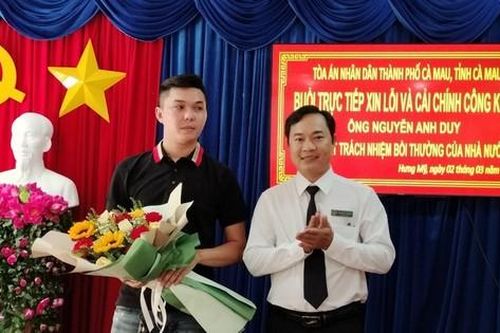 TAND TP. Cà Mau xin lỗi người oan sai sau 4 năm được minh oan